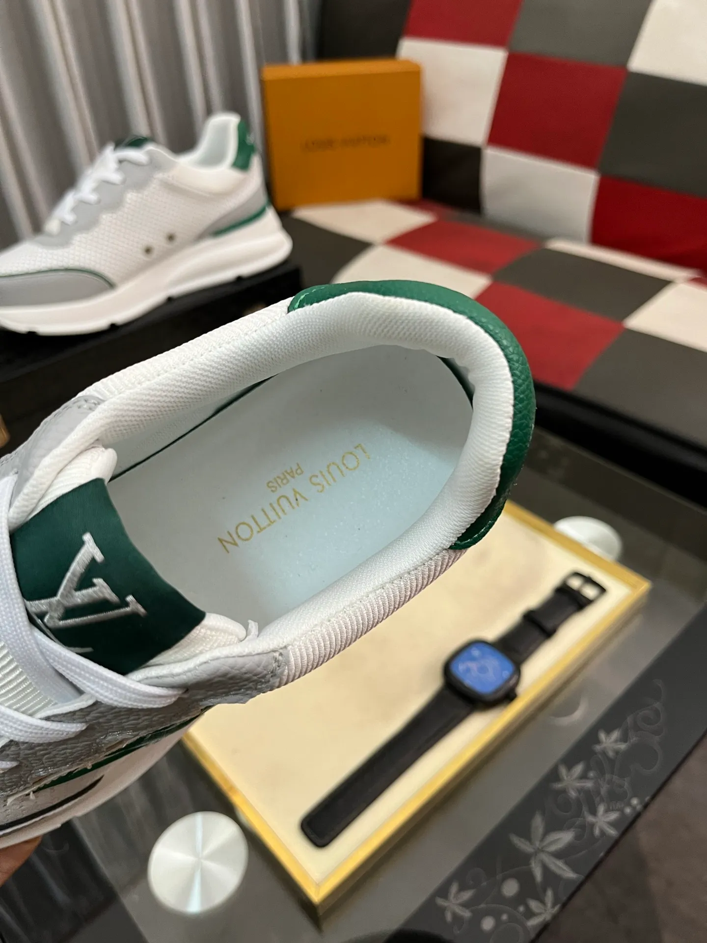 Men's shoes 💰458⌚️⌚️[Louis Vuitton LV] Dad shoes are popular casual sports shoes with outsole, breathable and comfortable, easy to walk, trendy men's versatile fly woven epoxy with ➕leather lining➕Gucci's popular original outsole, sports and running style, super comfortable. Code number 38-44